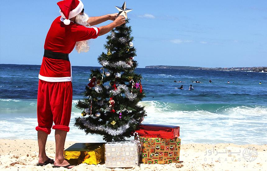 Christmas in Australia Beach
